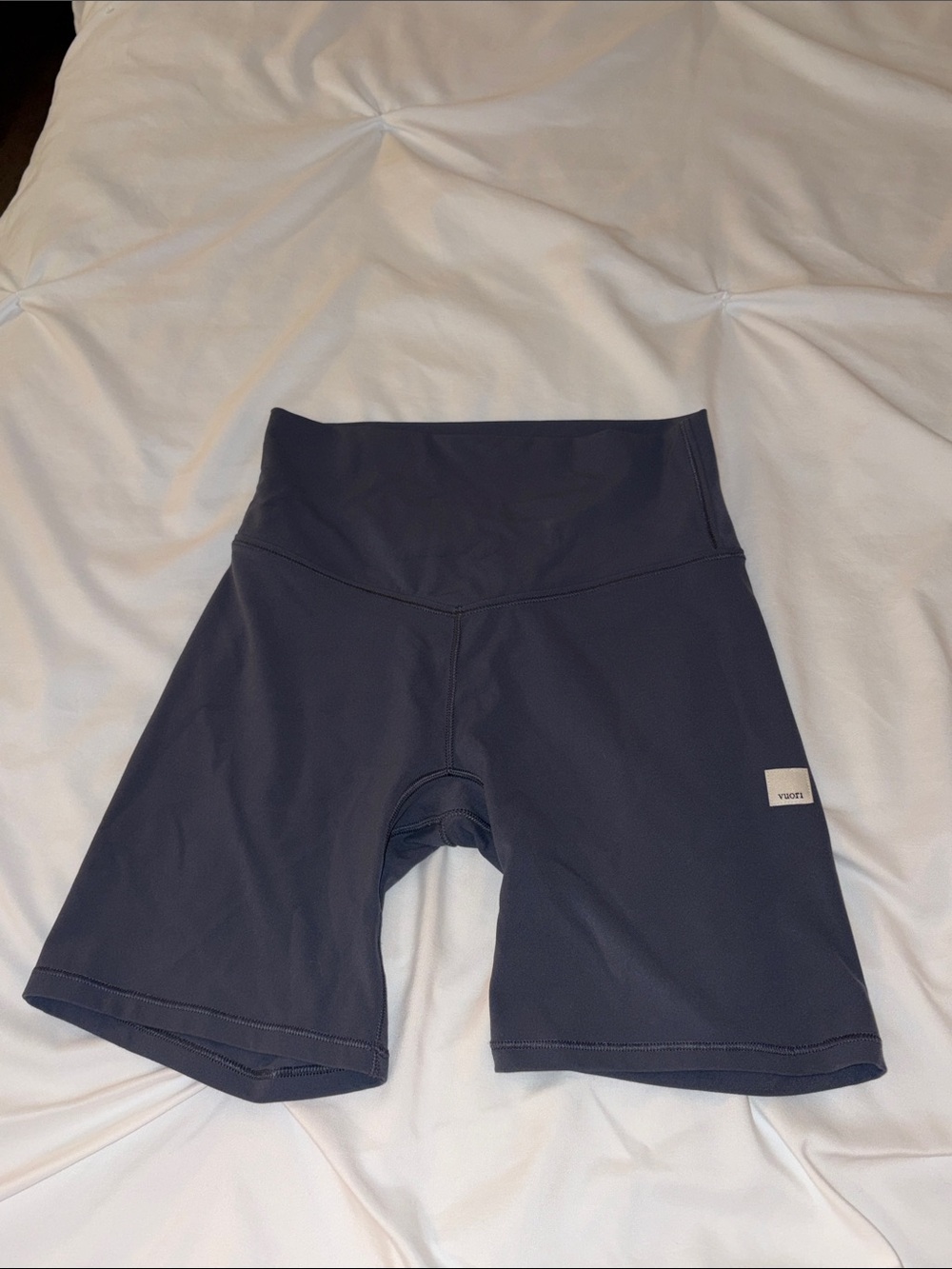 Vuori High-Waist Navy Women’s Bike Shorts
